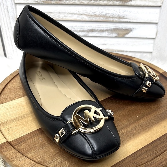 MICHAEL Michael Kors Shoes - MICHAEL KORS  l Black Rulton Moc Round Toe Ballerina Comfort Flat Sz. 7 New!